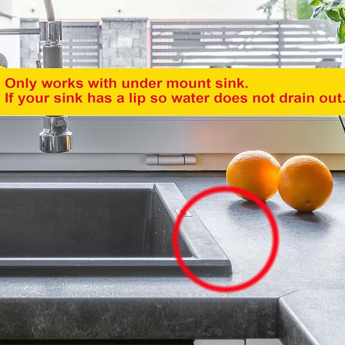GUUKIN Sponge Holder for Kitchen Sink, Sink Caddy and Soap Tray | 10x5 inch Kitchen Sink Organizer | Compatible with Scrub Daddy, Kitchen Sink Accessories (Black)