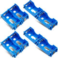 LEIFIDE 8 Pieces D Cell Battery Holder Series or Parallel Storage D Size Battery Case Physical Science Plastic Holder Box Container, Blue