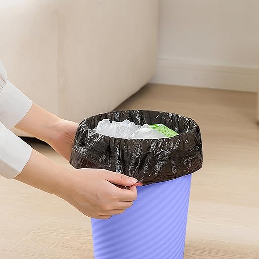 Trash Can - Small Waste basketbin - 1.8 Gallon- for Office,Home,Bathroom,Kitchen - Purple