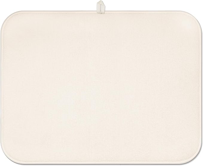 Dish Drying Mat Drainer Pads - Extra Large Microfiber Drying Mats for Dishes Kitchen Counter Super Absorbent Pads for Draining Racks (Chicken,16"x18" )
