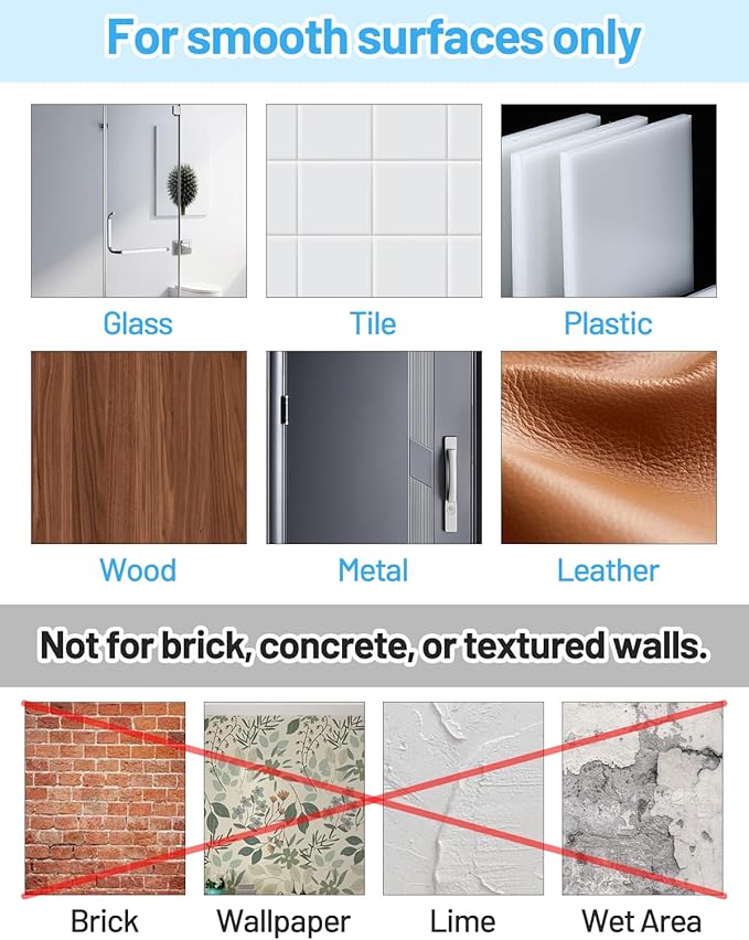20 Pcs Adhesive Picture Hooks, 20 Ibs Load Heavy Duty Self Adhesive Wall Hooks for Hanging, Waterproof Picture Hangers Without Nails for Bathroom Kitchen, Transparent Sticky Hooks for Frames