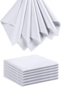 Eyeglass Cleaning Cloth Glasses Cleaner 12Pack Microfiber Lens Cleaner Eyewear Sunglass Wipes for Glass Jewelry Screen Camera Lint Free Thick 5x6 Inch (White, 5x6)
