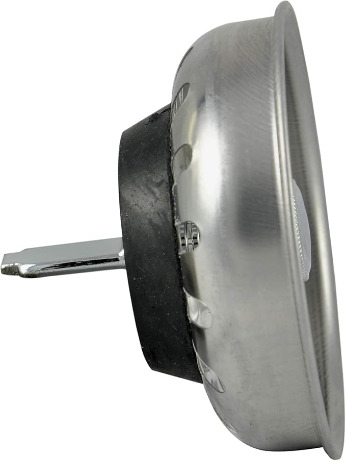 Danco 88275 3-1/4 inch Kitchen Sink Basket Strainer Splash Guard with Stationary Post, Stainless Steel (Pack of 2)