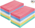 JEBBLAS Cleaning Towels Dish Towels and Dish Cloths Reusable Towels,Handy Cleaning Wipes, Great Dish Towel, Disposable, Absorbent, Dry Quickly 108 Sheets/Pack,5 Color