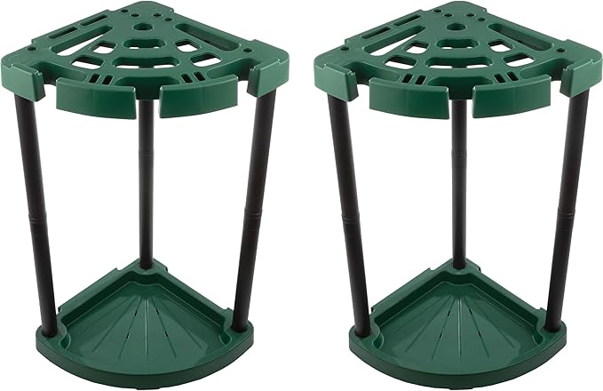 Tool Organizer 2-Pack - Garage Storage Rack - Organize Up to 48 Yard Tools - Corner Rack for Home or Shed - Easy to Assemble Utility Racks by Stalwart