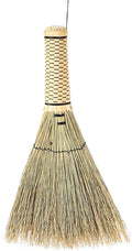Luxshiny Mini Straw Hand Broom 26cm Woven Straw Desk Dust Brush for Home Cleaning, Small Corn Broom Suitable for Bedroom Sofa Carpet Sweeping