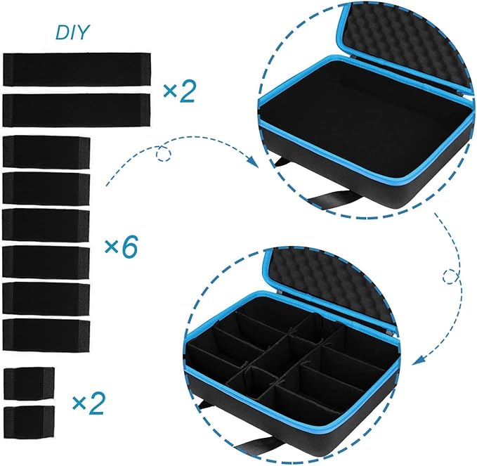 Makita Hard Battery Storage Box Holder - Carrying Case for 12V/18V/40V Battery & Charger