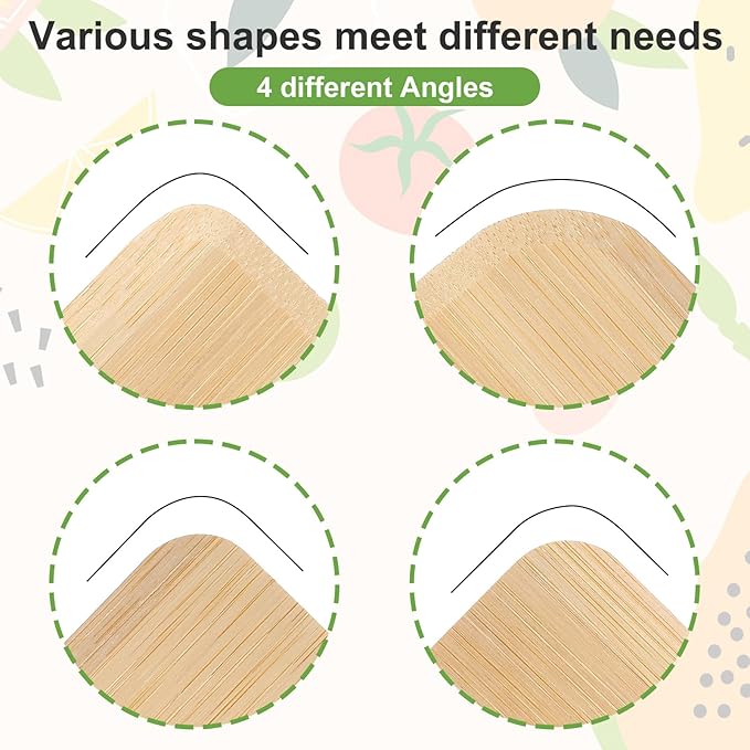 3pcs Bamboo Pot Scraper Tool Food Scraper for Cast Iron Skillet Cookware Cleaning Heat Resistant Kitchen Scrapers for Clean Pans Dishes Bowls and Plates Removes Food Effectively Without Scratching