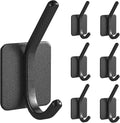 Paoli Heavy Duty Self Adhesive Hooks - Sturdy self Adhesive Hooks for Home, School and Office Easy to fit and Remove,with a Maximum Load Capacity of 30lb(Black 7PC
