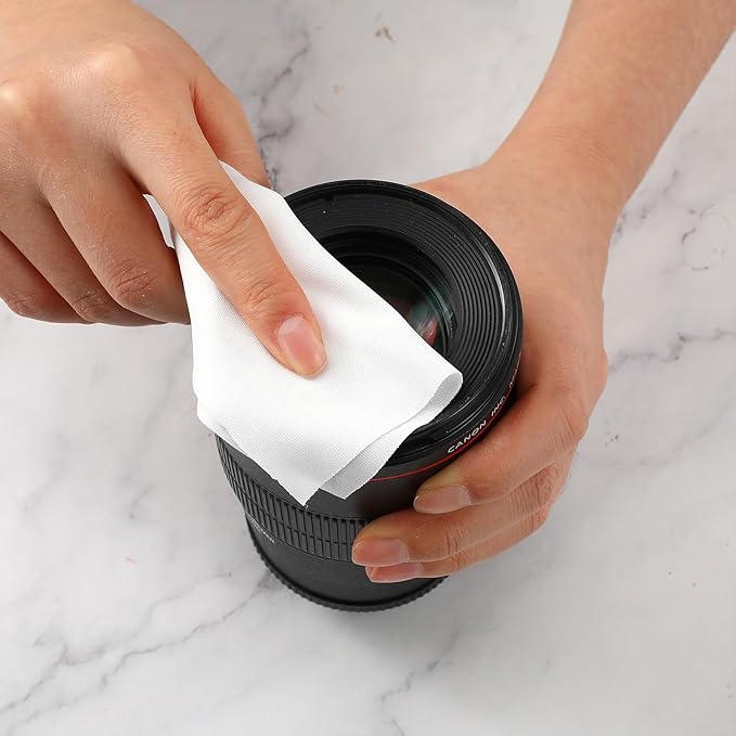 Cleanroom Cloth Wipes 4"x4" (bag of 400 Pcs) Microfiber Lint Free Cloth Disposable Clean Cloths Laser Sealed Edge for Lab Semiconductor Industries and Printing
