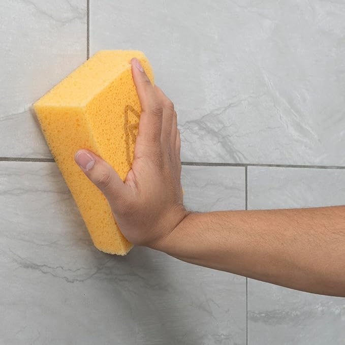 QEP 70006-18 Pro Square Grouting Sponge - All-Purpose Heavy-Duty, 6.7" x 4.6"