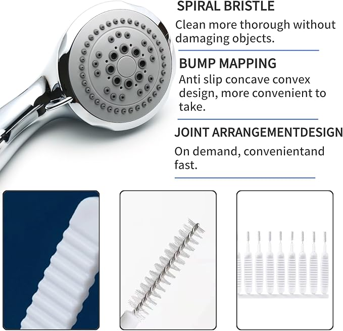 20 PCS Shower Head Cleaning Brush for Small Hole,Showerhead Cleaning Brushes Picks，Multifunctional Hole Cleaning Brush for Pore Small Nozzle Keyboard