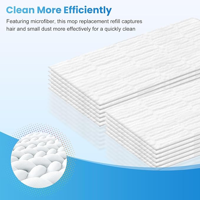 XL Dry Sweeping Cloth Refills for Swiffer® Sweeper X-Large Mop, Daily Pet Hair Dust Dry Floor Cloth Refills for Floor Sweeping and Cleaning, 100 Count