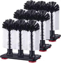 Havawish 3 Pack Water Bottle Cleaning Brush with Suction Base, 3 Head Bristle Bar Glass Washer for Sink, Cup Washer Brush Cleaner for Bar Beer Cup, Wine Glass(7.3 x 3.7 x 7.5)