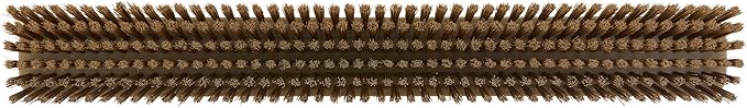 Vikan 319566 24" Heavy-Duty Push Broom, Soft/Stiff, Brown