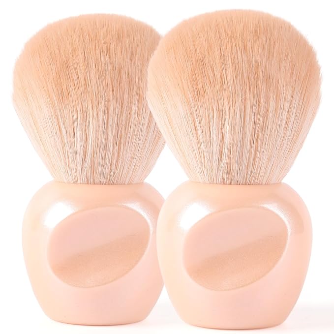 TADOPRO 2PCS Nail Dust Brush Nail Dip Powder Remover Cleaning Brush for Fingernails Soft Acrylic Nail Clean up Brush Nail Tech Must Haves(nude)