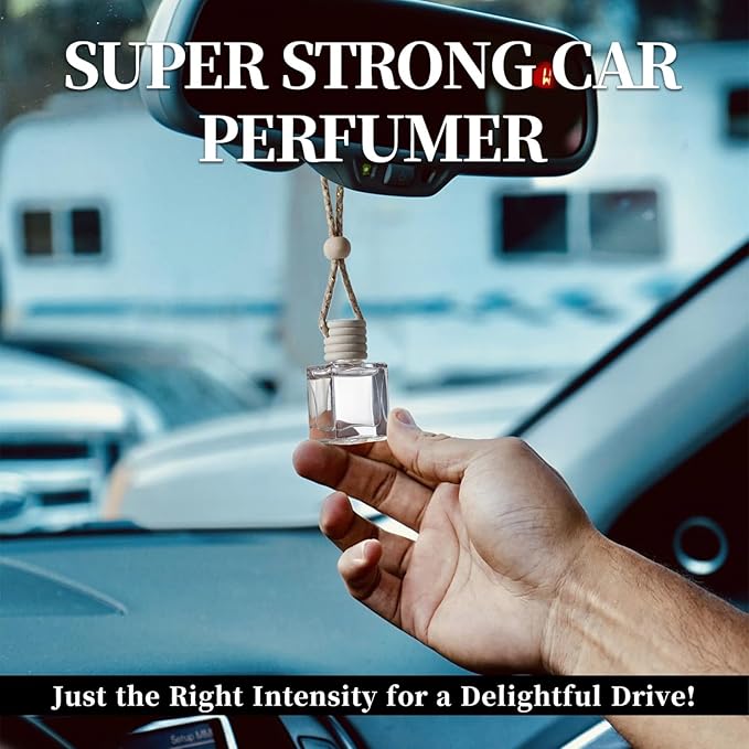 2-Pack Car Fresheners Long Lasting & Car Deodorizer - Mahogany Teakwood Hanging Car Air Freshener for Men and Women, Car Necessities & Scent Diffuser by VUTOLLOSA