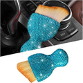 Bling Car Detailing Brush, Crystal Rhinestone Non-Scratch Vehicle Cleaning Dust Brush for Air Vent & Dashboard, Soft Bristles Automotive Interior Cleaning Tool, Universal Fit (Sky Blue)