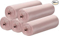 5 Rolls Small Trash Garbage Bags, 4 Gallon Strong Thin Material Disposable Kitchen Garbage Bags, Durable Plastic Trash Bags for Office Home Bedroom Garden Waste Bin, 100 Counts (Pink)