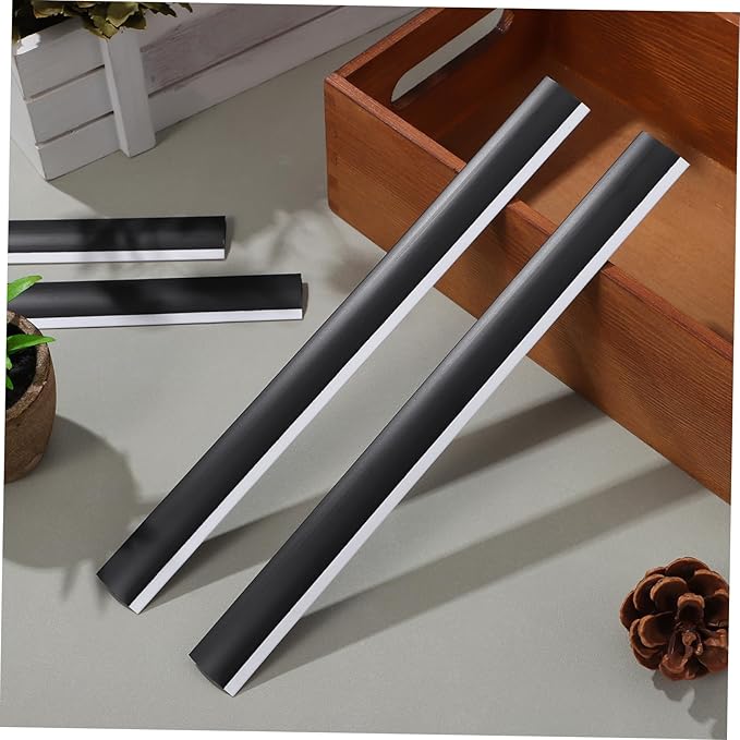BESTYASH 4pcs Upright Dust Pan Lip Strip Dustpan Edge Strip Replacement Rubber for Dust Pan