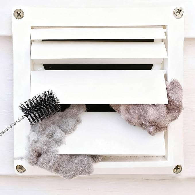 2 Pack Dryer Vent Cleaner Kit - Long Flexible Lint Brush for Dryer Vents, Refrigerator Coils, and Radiators - Household Cleaning Supplies (2, 1 Short+1 Long)