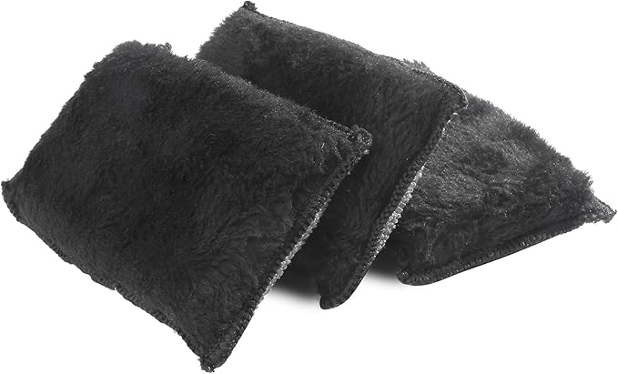 3PCS Car Interior Cleaning Sponge Block,Interior Scrub Pad,Car Accessories Auto Detailing Scrub Pads,Microfiber Cleaning Sponge,Suitable for Car Interior,Leather,Plastic,Vinyl (Gray&Black)
