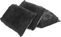 3PCS Car Interior Cleaning Sponge Block,Interior Scrub Pad,Car Accessories Auto Detailing Scrub Pads,Microfiber Cleaning Sponge,Suitable for Car Interior,Leather,Plastic,Vinyl (Gray&Black)