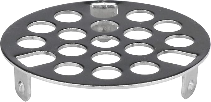 Danco 80062 9D000 1-5/8" Metal Drain Strainer, Chrome, Brass , White