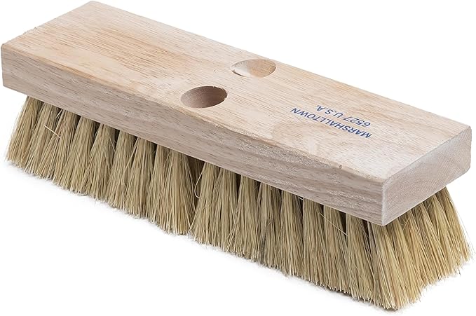 Marshalltown Deck Scrub Brushes, Tampico Fibers, Polypropylene Bristles, Made in The USA, 6527