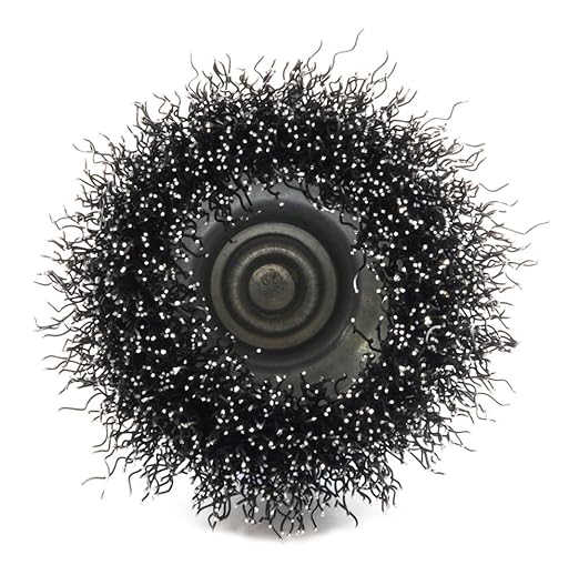Forney 72729 Wire Cup Brush, Coarse Crimped with 1/4-Inch Hex Shank, 2-Inch-by-.012-Inch, Silver