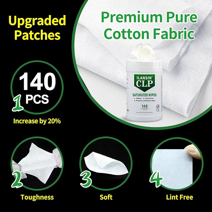 10/6Pack Technology Microfiber Black/Gray Gun Cleaning Cloth-Large Size-Lint Free-Reusable Cleaning pad for All Firearm-Each Pack is Individually Packaged-Gun Cleaning Supplies Store