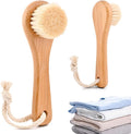 Natural Boar Bristle Laundry Stain Brush, Dorm Room Essential for College Students, Gentle on Fabrics & Tough on Stains, Safe for Clothes Without Damage