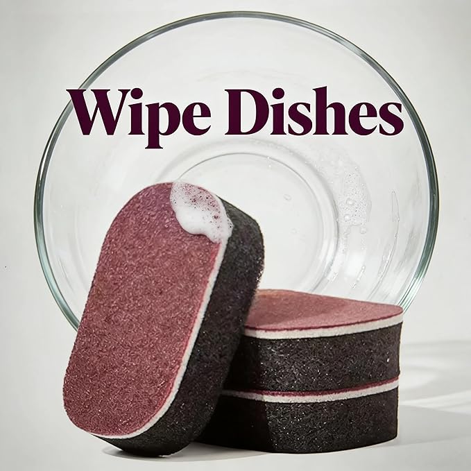 3 Pack Carbide Sponge Dish Sponge for Kitchen, Heavy Duty Carborundum Magic Cleaning Sponge for Dishes Eraser Scrub, Emery Wipe for Removing Cleaning Burnt Pots and Pans, Scouring Pad