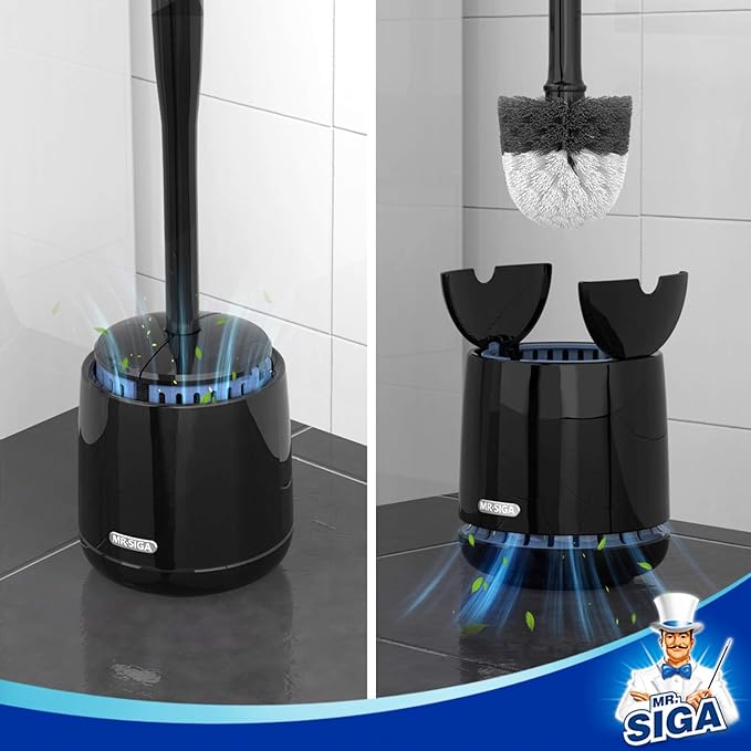 MR.SIGA Premium Toilet Bowl Brush Replacement Head, 2 Pack