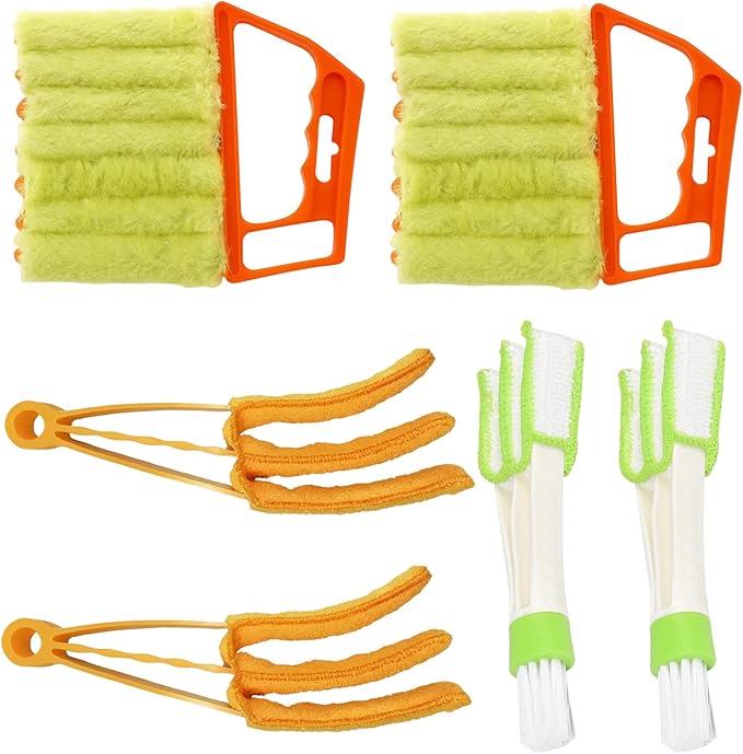 6-Pack Dusting Brushes for Window Blinds, Blinds Cleaner Tool, Mini Blind Cleaner, Window Blind Cleaner,Fabric Cleaning Brushes for Home