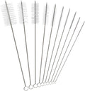 Straw Cleaning Brush Set – 10 Pack, 8-Inch Nylon Tube Pipe Cleaners in 10 Different Sizes, Reusable for Bottles, Pipes & Kitchen Use