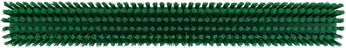 Vikan 31952 24" Heavy-Duty Push Broom, Soft/Stiff, Green