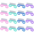 16 Pack Handle Grip Nail Brushes, Travel Size Fingernail Brush, Mini Hand Scrub Cleaning Brushes for Nails and Toes