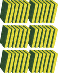 CELOX Heavy Duty Scrub Sponges, Yellow/Green, 36 Pack, Yellow