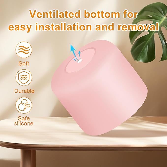 ( 2pcs)Silicone Water Bottle Boot and Bottle Drying Rack Compatible with Owala 24oz,Bottom Bumper Protector/Anti-Slip/Prevent scratches/Drying Rack Saves Space/Compatible with FreeSip Bottles,Pink