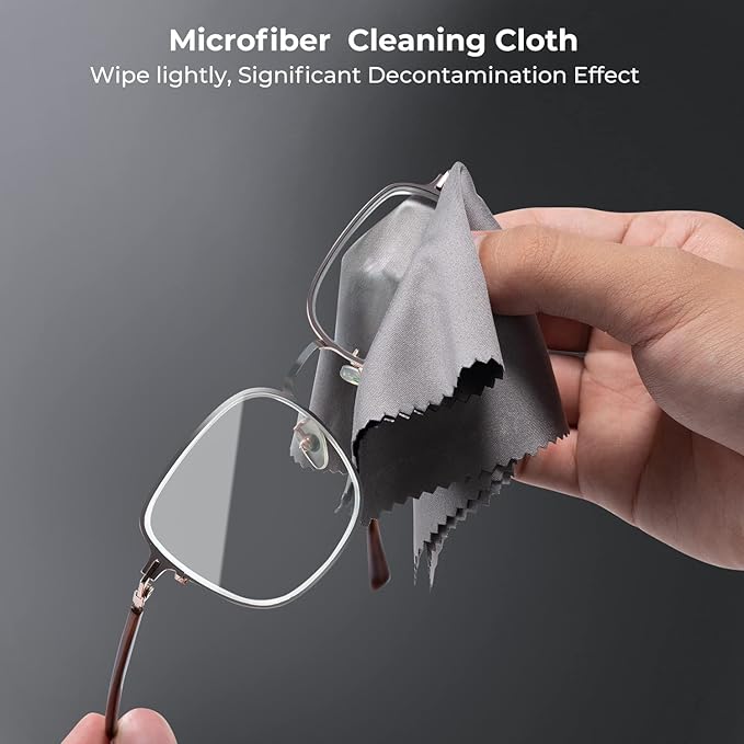 K&F CONCEPT 6 Pack Microfiber Cleaning Cloth（15x18cm）, Washable Reusable Lens Cleaning Cloth for Cleaning Camera Lenses, Glasses, Screens, Cameras, Eyeglasses, LCD TV Screens, Tablets