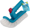 U.S. Pool Supply Pool Brush Head for Inground Pools, Hot Tub, Spa - Corner and Step Pool Scrubber Brush with 180° Handle Rotation, Scrub Bristles - Cleaning Debris - Above Ground Swimming, Bathroom