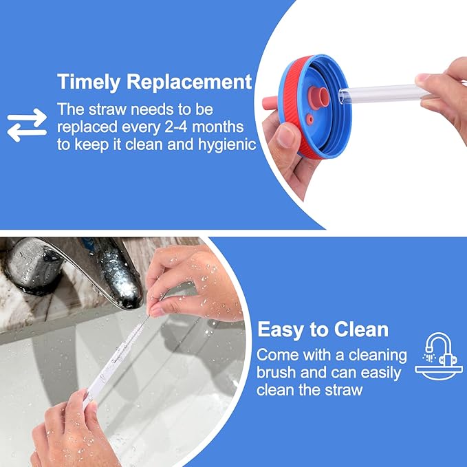 XANGNIER Replacement Straws and Bite Valve Compatible with Zak Designs Kelso 15 oz Tumbler Water Bottle,4 Pcs Reusable Silicone Straws with Cleaning Brush for Zak Designs Kelso 12 oz Cups