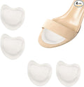 2 Pairs Metatarsal Pads, Breathable Ball of Foot Cushions Microfiber Leather and Sponge Forefoot Support Pads for Women Men Heels All-Day Comfort