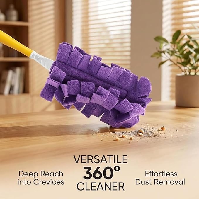 Reusable Chenille Microfiber Dust Duster, 360° Electrostatic Duster Refills, Duster Refills Reusable, Duster Refills Washable for Hand Duster, for Electronics Blinds Furniture Car (5pcs)