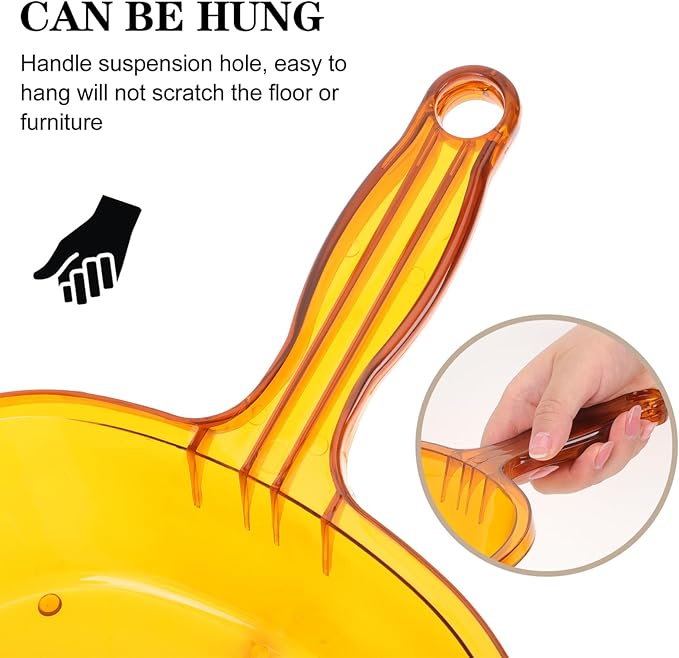 Handheld Garbage Dustpan Handle Heavy-Duty Plastic Cleaning Tool for Home and Office Lightweight Compact Dustpan for Easy Household Cleanup