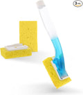 Arrow Home Products Dish Sponge w/Soap Dispenser Handle & 2 Refill Sponges - Fillable Dish Wand for Quick, Convenient Cleaning - Made in USA - Easy to Refill, Built-In Scrubber, For Dishes & Pans