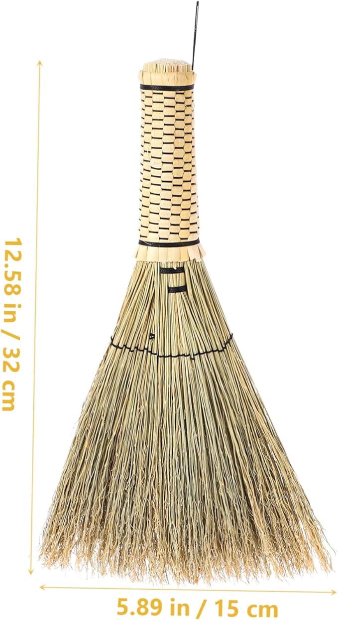 Garneck Household Old Fashioned Handle Duster Wedding Toddler Cleaning Supplies Small Whisk Brooms Hand-Made Corn Broom The Bed Artificial Child Sorghum Carpet Asia mini Vietnam