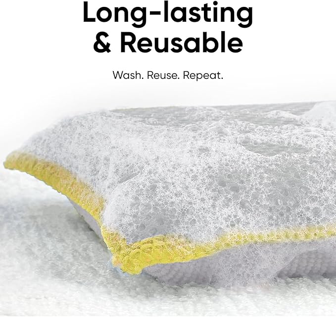 Microfiber Sponges for Dishes, Non-Scratch Sponge Dish Scrubber Heavy Duty Household Cleaning Multi-Purpose Cleaning Supplies Dish Wash Kitchen Cleaners Pack of 18