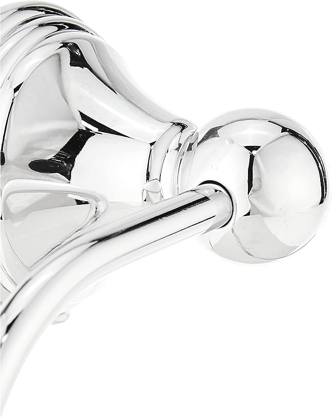 Moen Preston Collection Chrome Single Post Toilet Paper Holder, Wall Mounted Hanging Toilet Tissue Storage, DN8408CH (Pack of 2)